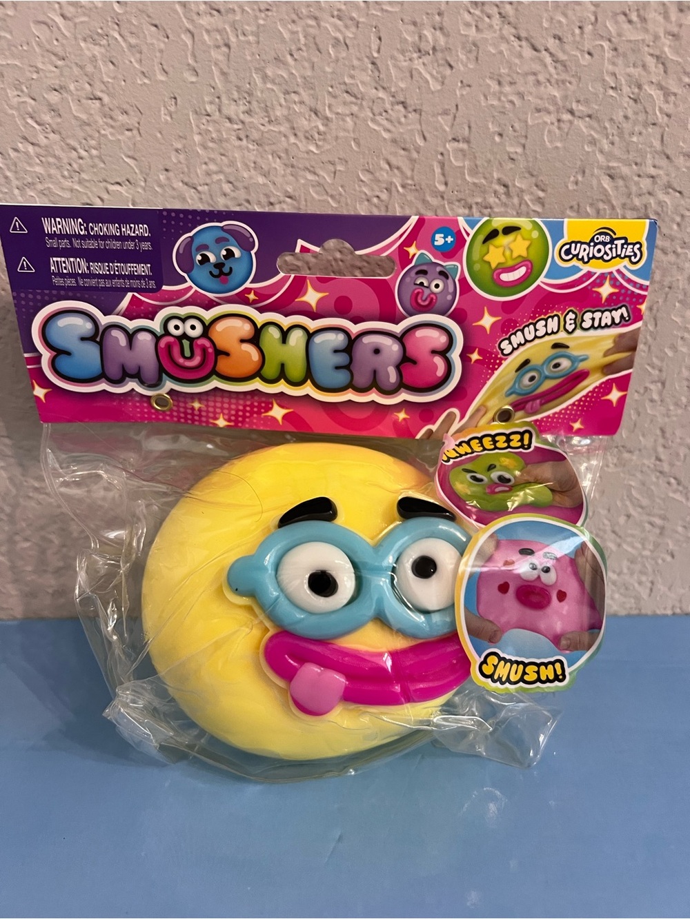 Authentic ORB Curiosities Smushers Face Squishy in yellow!💛🤗💛🤗💛